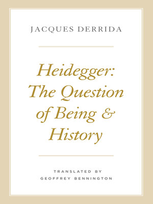 cover image of Heidegger